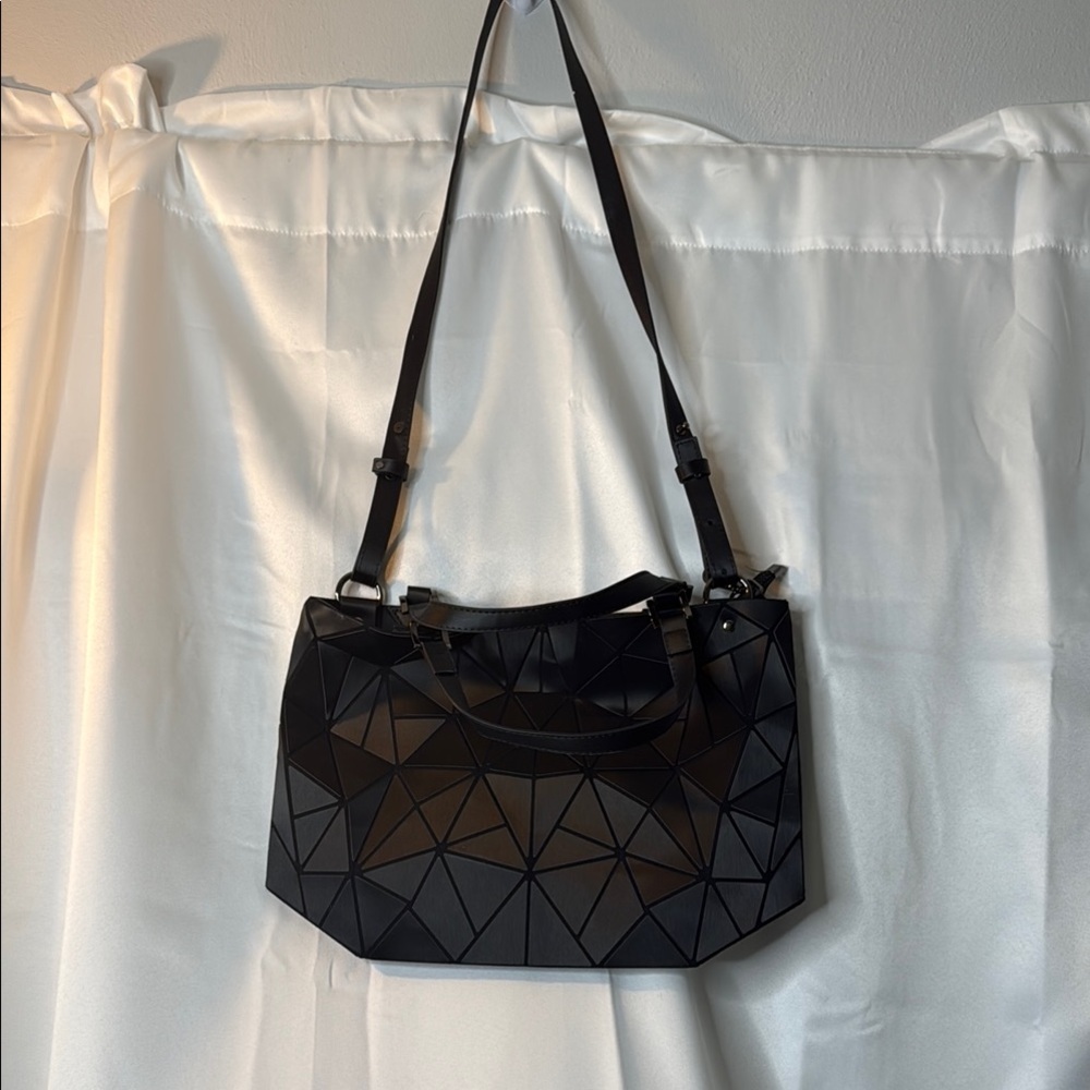 Geometric Black Tote Bag